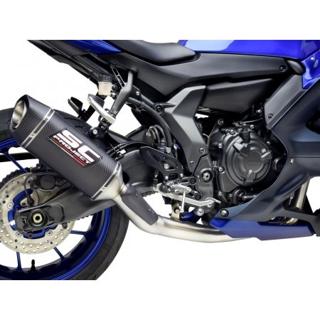 Układ wydechowy SC-PROJECT SC1-S KARBON FULL SYSTEM YAMAHA YZF R7 2021 - 2022