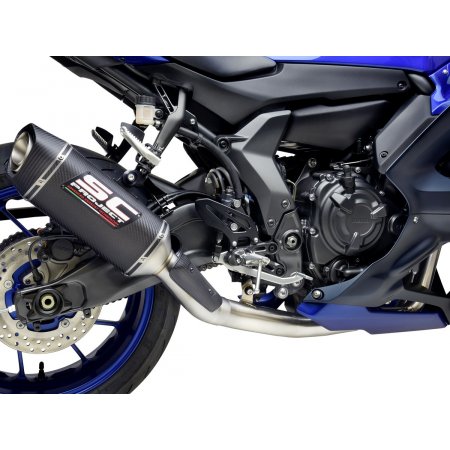 Układ wydechowy SC-PROJECT SC1-S KARBON FULL SYSTEM YAMAHA YZF R7 2021 - 2022