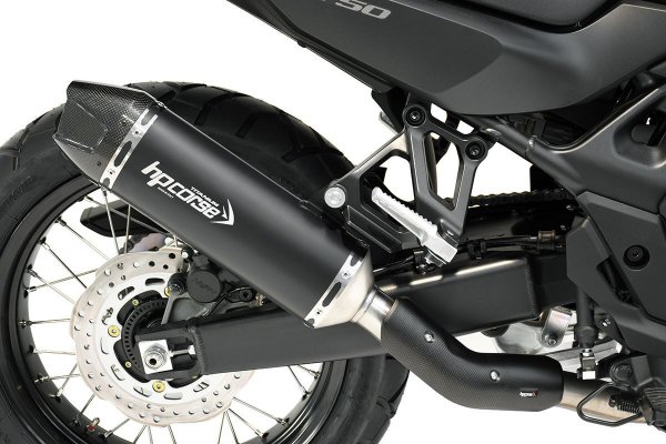 Układ Wydechowy HP CORSE SP-1 CARBON SHORT BLACK HONDA TRANSALP XL 750