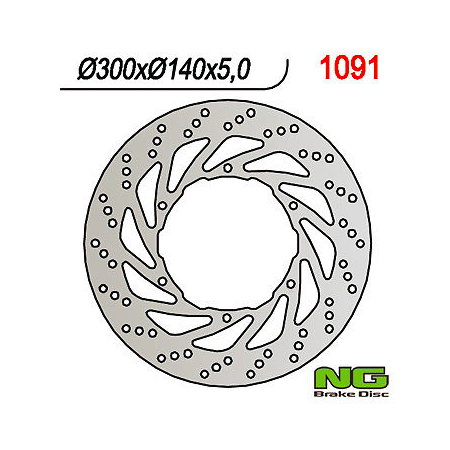 Tarcza Hamulcowa Przednia APRILIA ETV 1000 CAPONORD 01-07 (300x140x5)