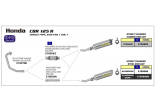 Układ Wydechowy ARROW Honda CBR 125 R 11/14 Dark Line Alluminium Kompletny