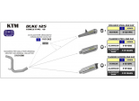 Układ Wydechowy ARROW KTM Duke 125/200 11/15 Thunder Titanium