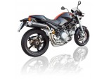 Monster S2R 800 2006 High Mount Steel/Carbon + No Cat Pipe