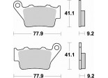 Klocki hamulcowe BRAKING na tył SM1 APRILIA SHIVER 750 08/16