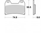 Klocki hamulcowe BRAKING na przód CM55 DUCATI MONSTER 696 08/14