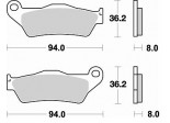 Klocki hamulcowe BRAKING na przód CM55 DUCATI MONSTER S2R 800 05/06