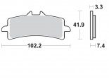 Klocki hamulcowe BRAKING przednie P1R DUCATI DIAVEL 11/16