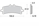 Klocki hamulcowe BRAKING na przód CM55 DUCATI 848 EVO 11/13