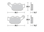 Klocki hamulcowe BRAKING na tył CM56 HONDA NC 700 S / X / D 12/13