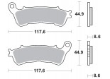 Klocki hamulcowe BRAKING na przód CM55 HONDA CROSSTOURER 1200 12/15