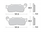 Klocki hamulcowe BRAKING na tył CM56 HONDA CROSSTOURER 1200 12/15