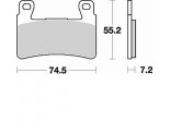 Klocki hamulcowe BRAKING na przód CM55 HONDA CBR 600 F 01/07