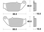 Klocki hamulcowe BRAKING na tył SM1 HONDA CBR 125 R 12/16