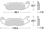 Klocki hamulcowe BRAKING na tył SM1 HONDA CBF 125 09/12