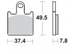 Klocki hamulcowe BRAKING na przód CM55 KAWASAKI Z 1000 07/09