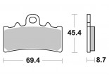 Klocki hamulcowe BRAKING na przód CM55 KTM DUKE 125 11/15