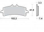 Klocki hamulcowe BRAKING przednie P1R KTM 1290 SUPERDUKE ABS 14/16