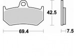 Klocki hamulcowe BRAKING na tył CM56 MV AGUSTA BRUTALE 1090 12/13