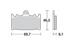 Klocki hamulcowe BRAKING na przód CM55 SUZUKI GSF 650 BANDIT 07/12