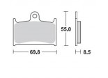 Klocki hamulcowe BRAKING na przód CM55 TRIUMPH TRIUMPH ROCKET III ABS 16