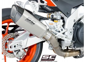 Układ wydechowy SC-PROJECT SC1-R TYTAN SLIP-ON APRILIA TUONO V4 1100 / FACTORY / RR 2017 - 2020