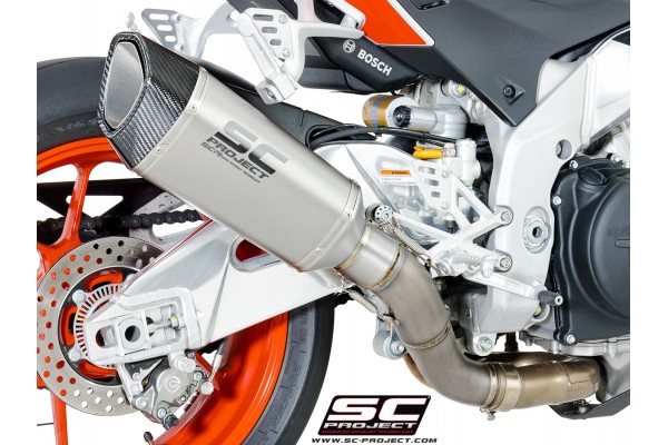 Układ wydechowy SC-PROJECT SC1-R TYTAN SLIP-ON APRILIA TUONO V4 1100 / FACTORY / RR 2017 - 2020