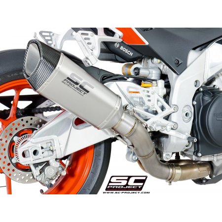 Układ wydechowy SC-PROJECT SC1-R TYTAN SLIP-ON APRILIA TUONO V4 1100 / FACTORY / RR 2017 - 2020