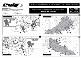 Spoiler silnika PUIG do Yamaha MT-07 (carbon)