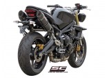 Układ wydechowy SC-PROJECT OVAL KARBON 2 SLIP-ON TRIUMPH STREET TRIPLE 675 / R 2007 - 2012