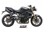 Układ wydechowy SC-PROJECT OVAL KARBON 2 SLIP-ON TRIUMPH STREET TRIPLE 675 / R 2007 - 2012