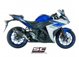 Układ wydechowy SC-PROJECT OVAL KARBON SLIP-ON YAMAHA YZF R3 2015 - 2017