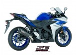 Układ wydechowy SC-PROJECT OVAL KARBON SLIP-ON YAMAHA YZF R3 2015 - 2017