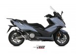 KYMCO AK550 17/18 MIVV SPEED EDGE STAL / CARBON STANDARD SLIP-ON