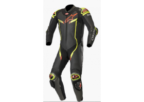 Kombinezon skórzany Alpinestars GP Pro V2 1-Piece Suit Tech-Air® Compatible Black/Metal Gray/Yellow Fluo