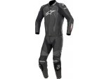 Kombinezon MISSILE LEATHER SUIT TECH AIR BAG COMPATIBLE Black/White/fluo/yellow