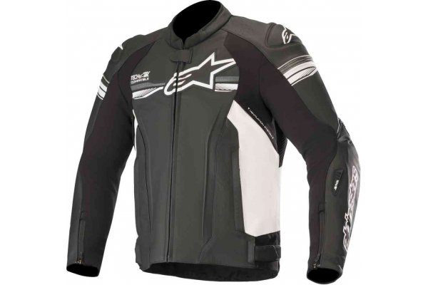 Kurtka skórzana GP TECH v2 LEATHER JACKET TECH AIR COMPATIBLE Black/White