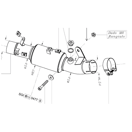 ZX-10R 11/13 No Kat Pipe Ref: 8058