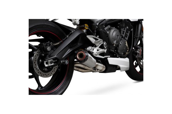 Street Triple 765 R / S / RS 17/20 Red Power Slip-on Czarna Ceramika PTR87BCER