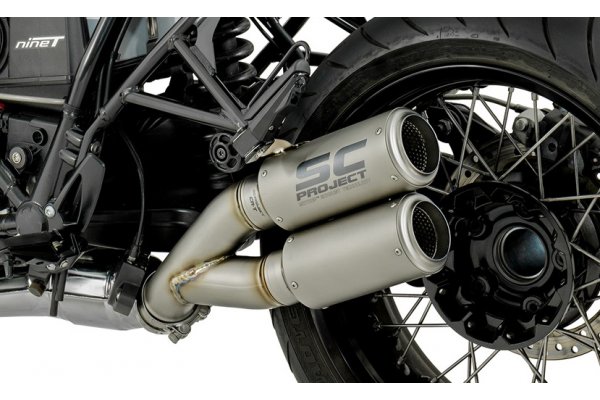 Układ wydechowy SC-PROJECT TWIN CR-T TYTAN SLIP-ON BMW R NINE T 2014 - 2016