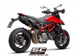 Układ wydechowy SC-PROJECT S1 TYTAN CZARNY 2 SLIP-ON DUCATI HYPERMOTARD 950 / SP 2019 - 2021