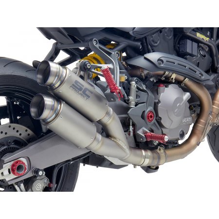 Układ wydechowy SC-PROJECT TWIN GP70-R TYTAN SLIP-ON DUCATI MONSTER 821 2018 - 2020