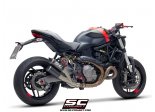 Układ wydechowy SC-PROJECT TWIN CR-T KARBON SLIP-ON DUCATI MONSTER 821 2018 - 2020