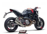 Układ wydechowy SC-PROJECT TWIN CR-T TYTAN SLIP-ON DUCATI MONSTER 821 2018 - 2020