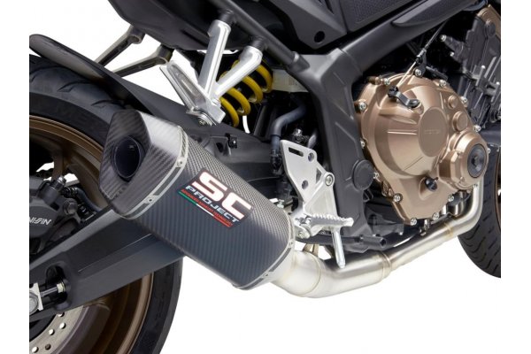 Układ wydechowy SC-PROJECT SC1-M KARBON FULL SYSTEM HONDA CB650R 2019 - 2020