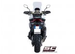 Układ wydechowy SC-PROJECT OVAL KARBON SLIP-ON HONDA X-ADV 750 2017 - 2020