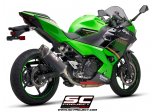 Układ wydechowy SC-PROJECT OVAL KARBON SLIP-ON KAWASAKI NINJA 400 2018 - 2020