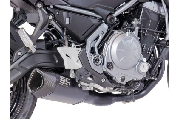 Układ wydechowy SC-PROJECT SC1-R GT TYTAN CZARNY FULL SYSTEM KAWASAKI Z 650 2017 - 2019