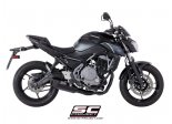 Układ wydechowy SC-PROJECT SC1-R GT TYTAN CZARNY FULL SYSTEM KAWASAKI Z 650 2017 - 2019