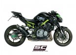 Układ wydechowy SC-PROJECT S1 TYTAN CZARNY SLIP-ON KAWASAKI Z 900 2017 - 2019