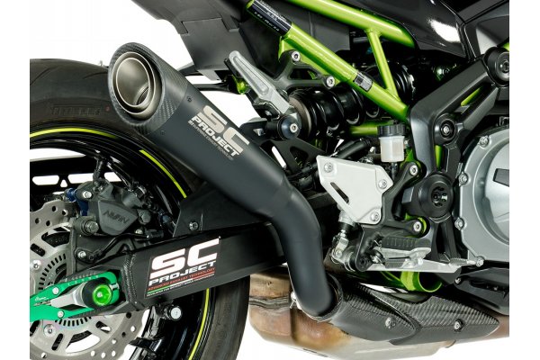 Układ wydechowy SC-PROJECT S1 TYTAN CZARNY SLIP-ON KAWASAKI Z 900 2017 - 2019